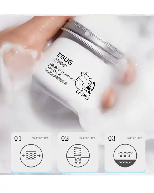 کرم مرطوب کننده و آبرسان شیرگاو EBUG