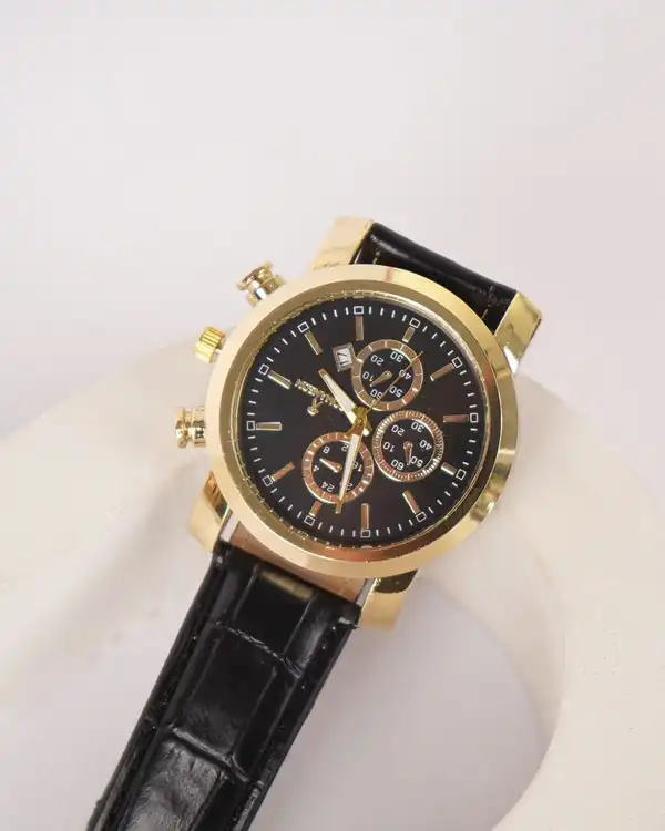 ساعت مچی مشکی طلایی Romanson مردانه مدل W880