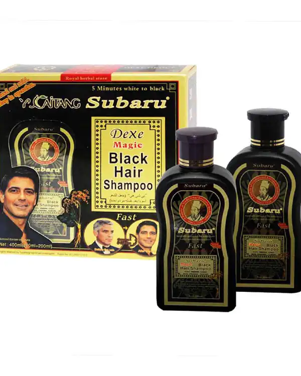 شامپو رنگ مو و رفع سفیدی مو مدل subaru