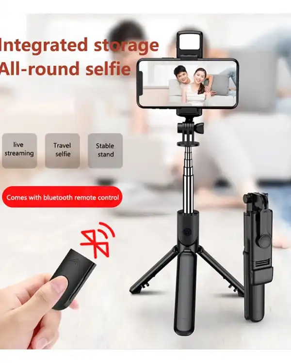 سه پایه و منوپاد موبایل مدل Selfie Stick