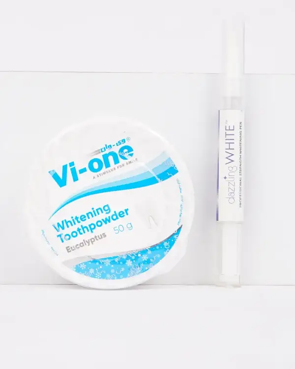 پکیج سفید کننده دندان ( قلم Dazzling White + پودر Vi-ONE)