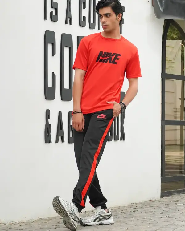 ست تيشرت شلوار Nike Air قرمز مردانه مدلRana