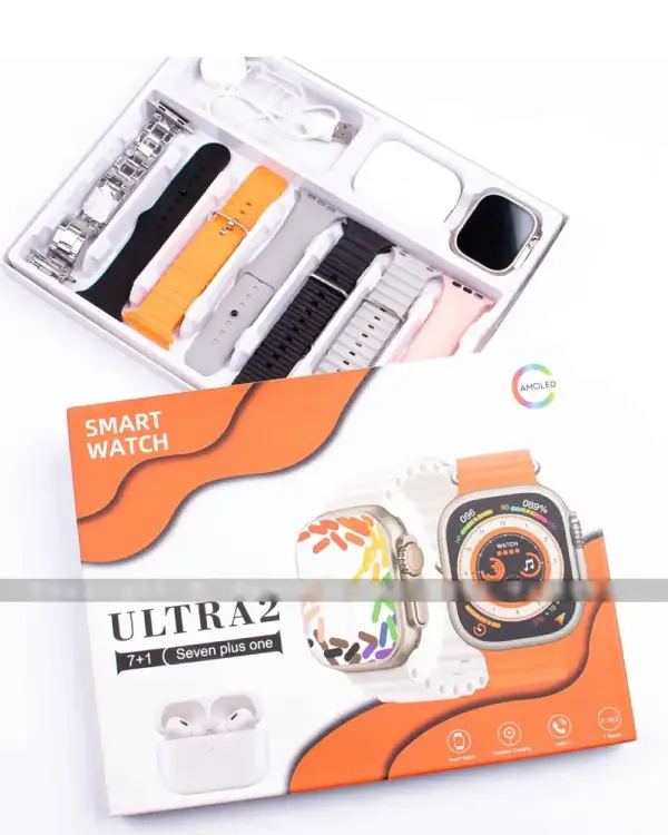 پک ساعت هوشمند ULTRA2 ( به همراه 7بند + ایرپاد )