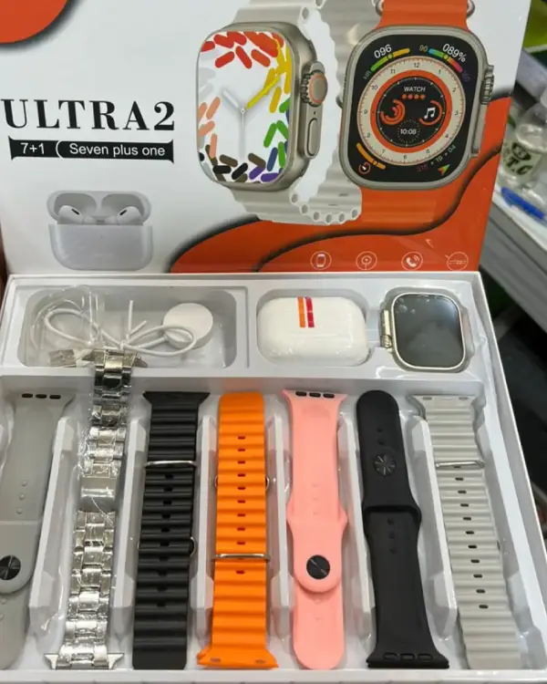 پک ساعت هوشمند ULTRA2 ( به همراه 7بند + ایرپاد )