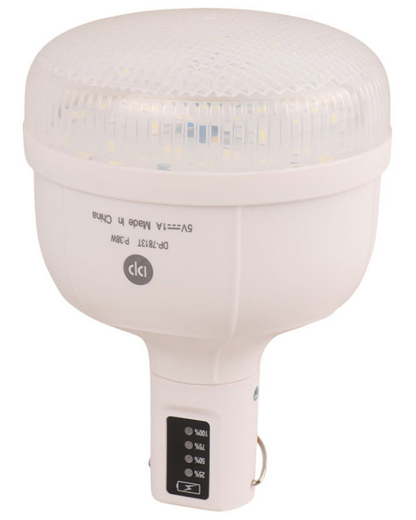 لامپ آویزدار شارژی DP-7813T + پنل خورشیدی