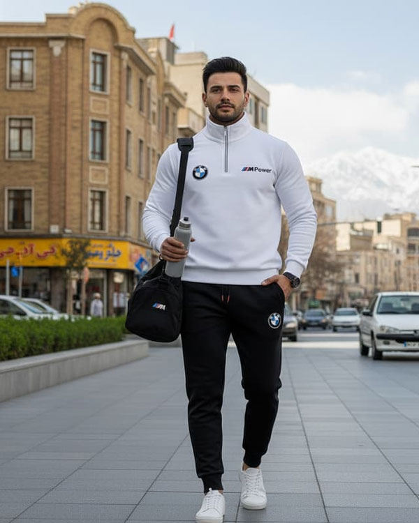 ست دورس و شلوارbmw مردانه طرح Mpower