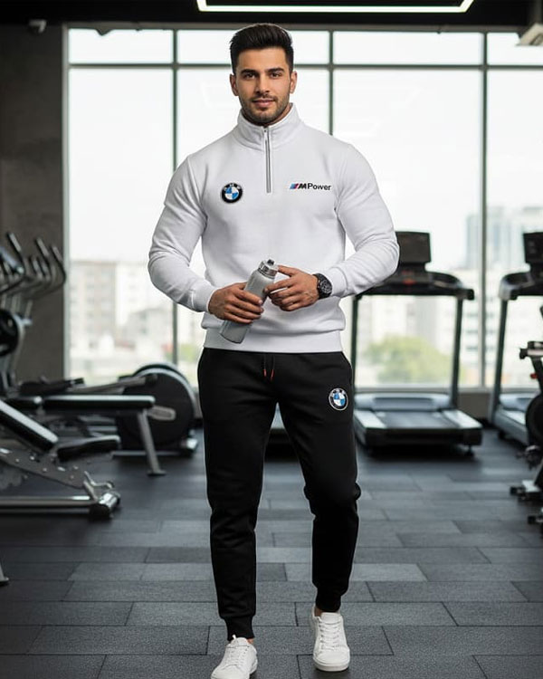 ست دورس و شلوارbmw مردانه طرح Mpower