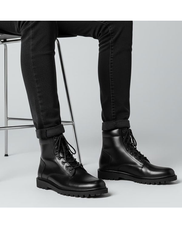 نیم بوت مردانه زیپی مدل Bershka