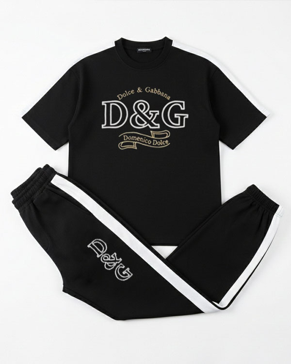 ست تیشرت و شلوار مردانه بنگال کش مدل D&G