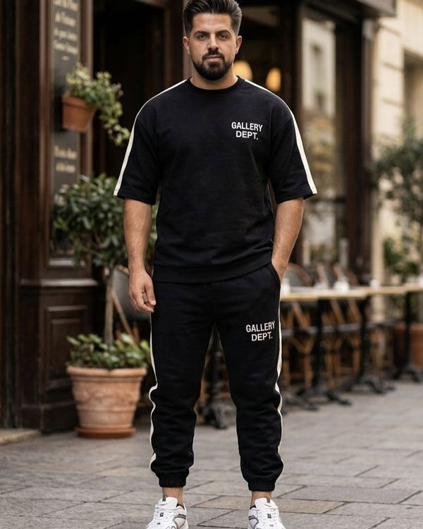 ست تیشرت و شلوار مردانه بنگال کش مدل Gallery Dept