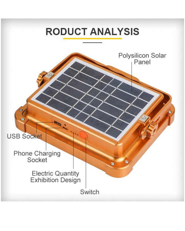 پروژکتور خورشیدی مدل Solar LED Light با درجه حفاظت IP66