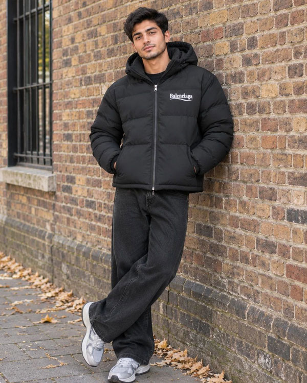 کاپشن ضد آب داخل پشمی Balenciaga