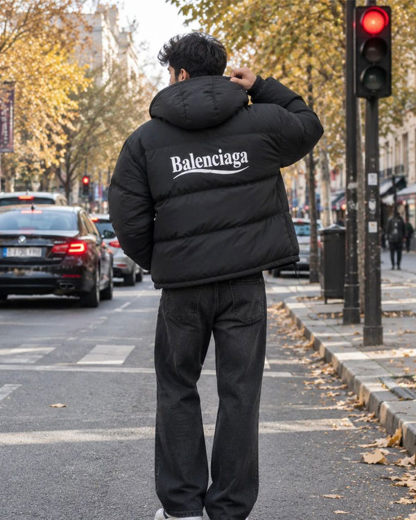 کاپشن ضد آب داخل پشمی Balenciaga