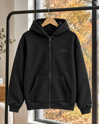 سوئیشرت کلاهدار مردانه مدل ZARA