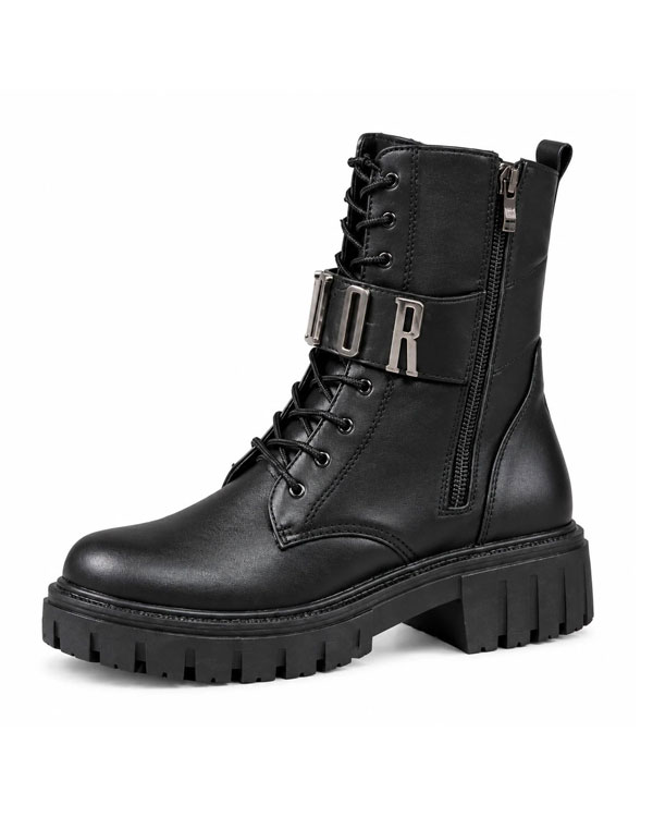 نیم بوت زنانه بندی زیپی مدل DIOR