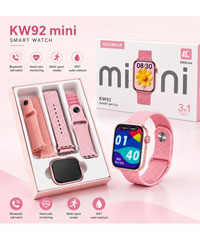 ساعت هوشمند زنانه مدل Kw92 mini همراه با سه بند