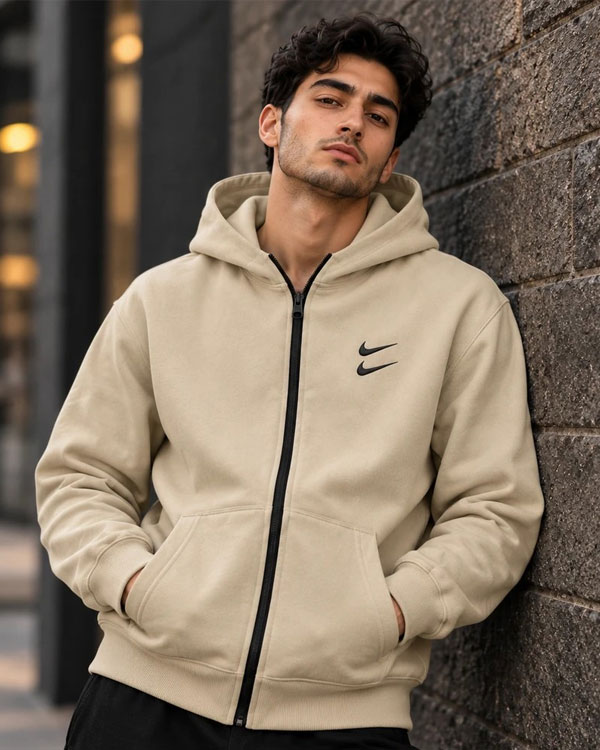 سوئیشرت دورس کلاهدار مردانه نایکی مدل Double Nike