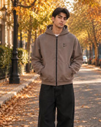 سوئیشرت دورس کلاهدار مردانه نایکی مدل Double Nike