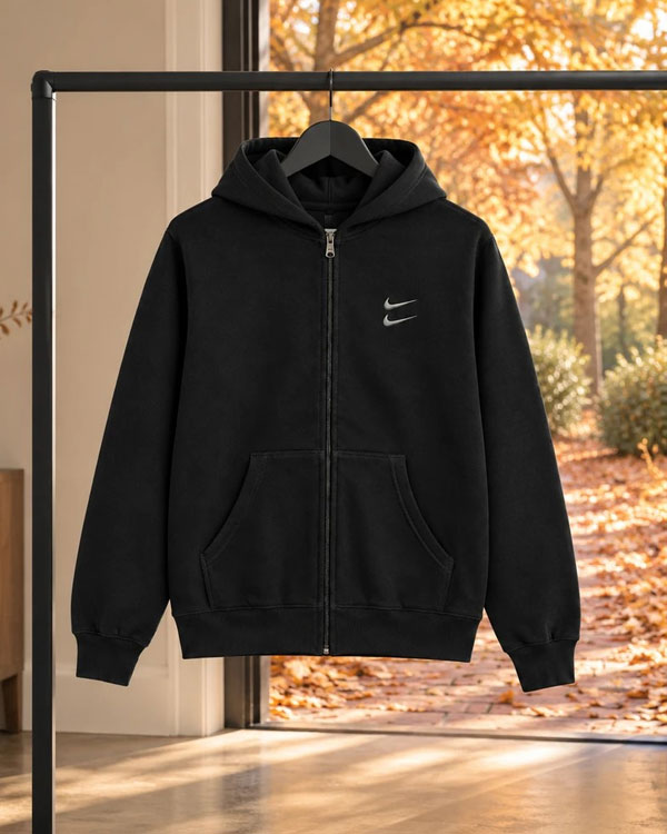 سوئیشرت دورس کلاهدار مردانه نایکی مدل Double Nike