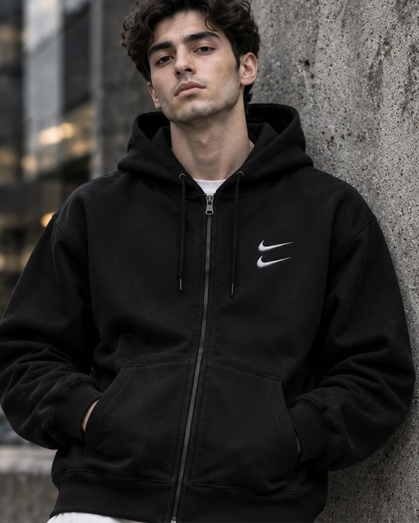 سوئیشرت دورس کلاهدار مردانه نایکی مدل Double Nike
