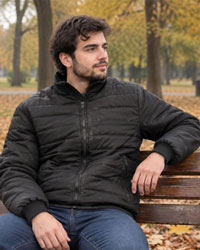 کاپشن پفی مردانه مشکی مدل Hamto