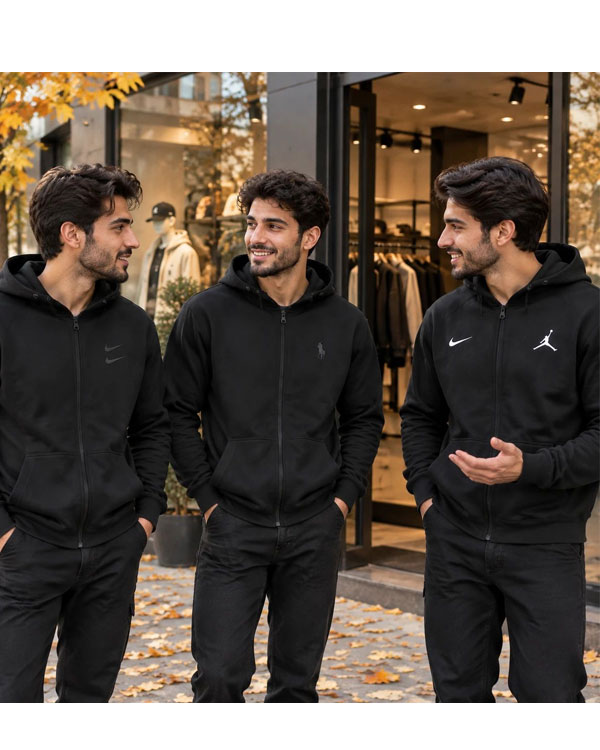 سوئیشرت دورس کلاهدار مردانه مارک گلدوزی مدل Adrian