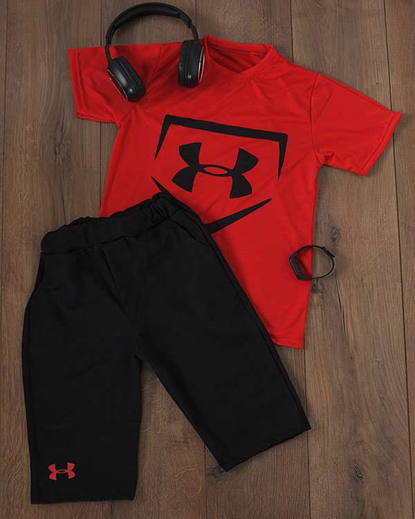 ست بچه گانه تيشرت شلوارك Under Armour مدل Paol
