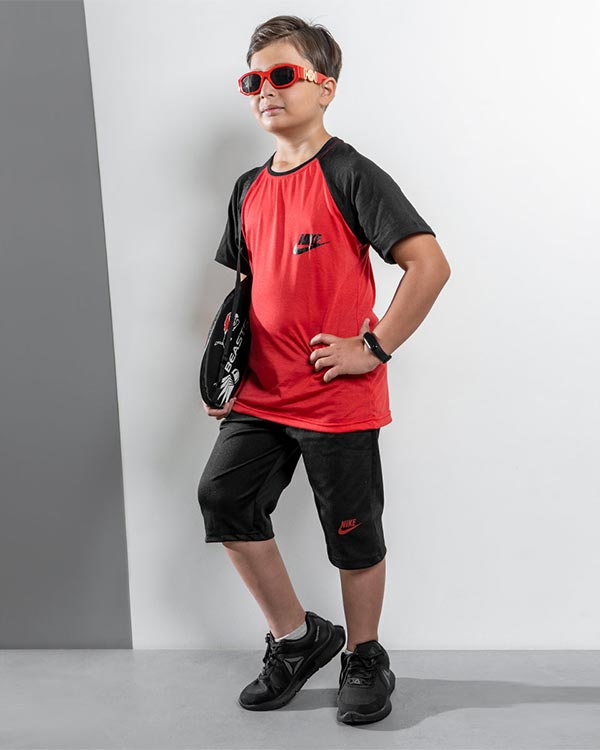 ست تیشرت شلوارک Nike بچگانه مدل Marshal