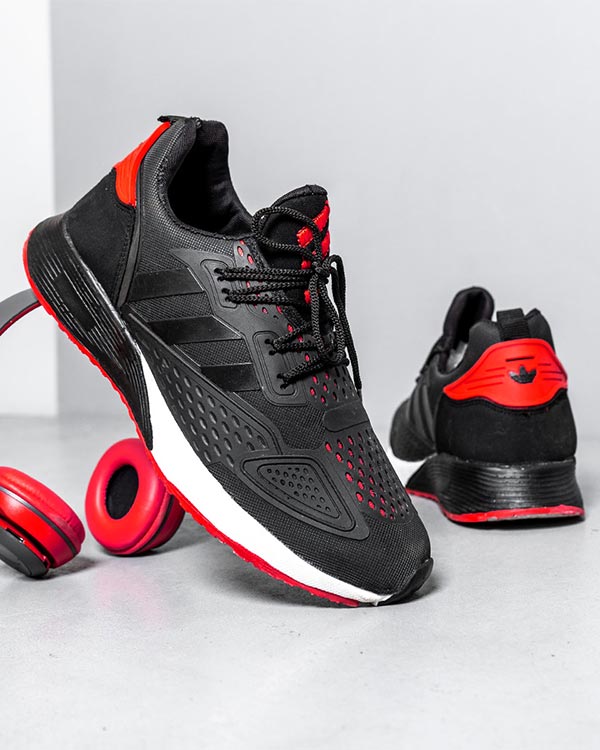 کفش ورزشی Adidas مشکی قرمز مردانه مدل Ipala