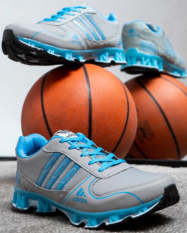 کفش ورزشی Adidas مردانه طوسی آبی مدل Gilva