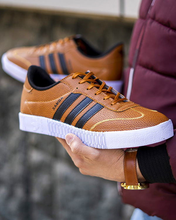 كفش adidas مردانه عسلي مدل Samba