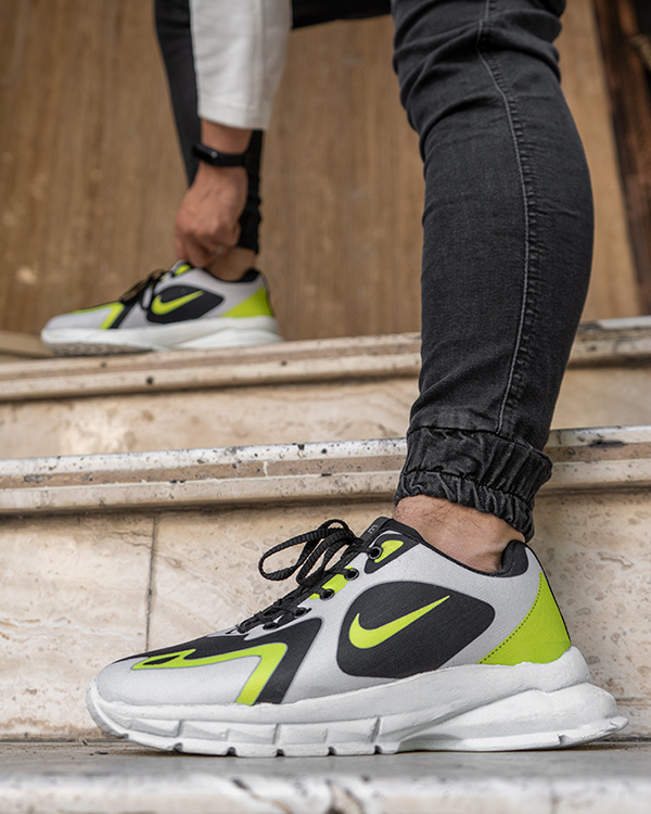 كفش ورزشي سفيدسبز مردانه Nike مدل Bevis