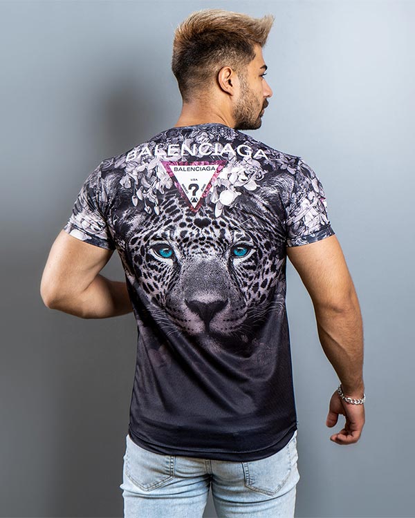 تیشرت مردانه مدل Leopard