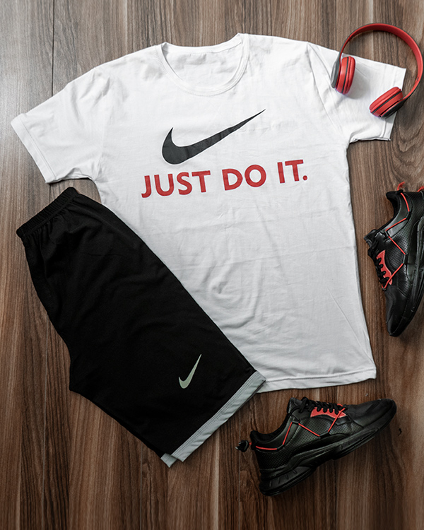 ست تيشرت شلوارك Just Do It مردانه مدل Worsh