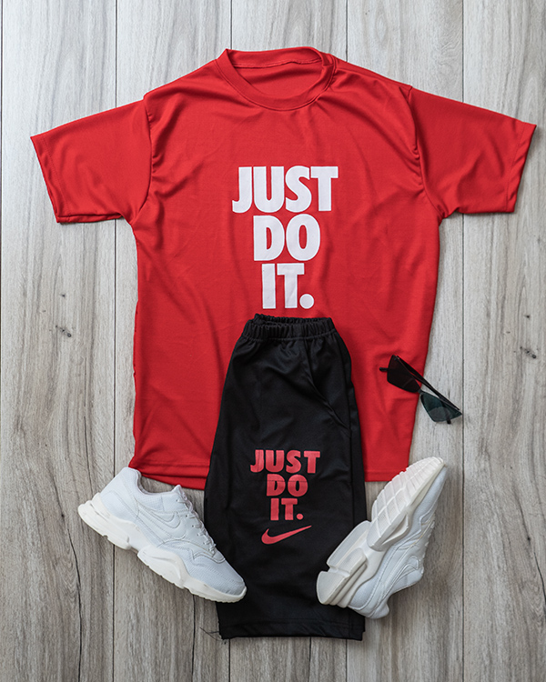ست تيشرت شلوارك just do it مردانه مدل F66