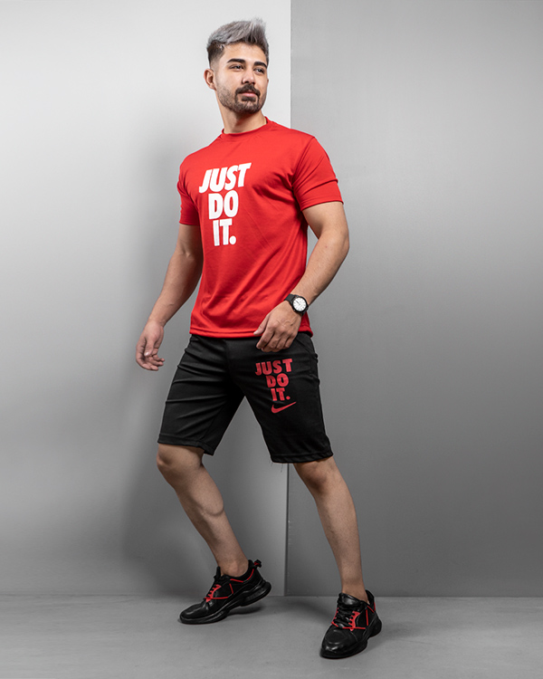 ست تيشرت شلوارك just do it مردانه مدل F66