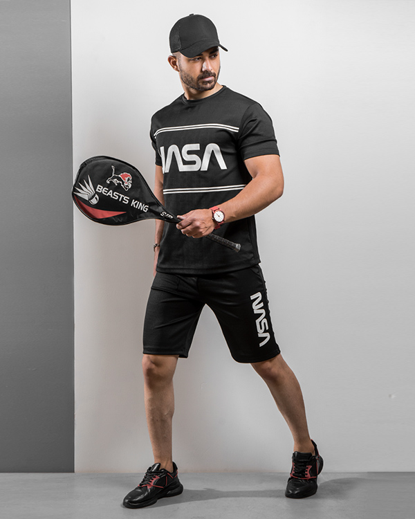 ست تيشرت شلوارك Nasa مردانه مدل Vansa