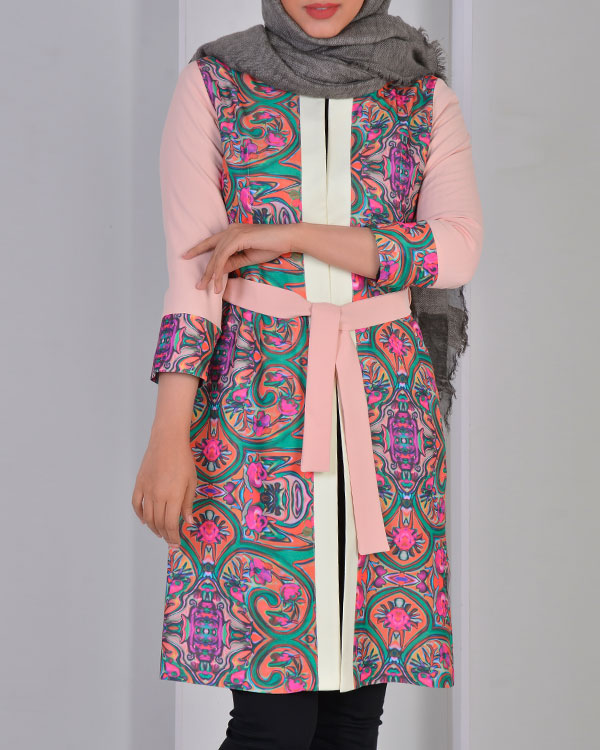 مانتو زنانه دو تیکه مدل 11307