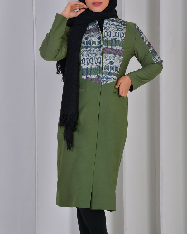مانتو زنانه سایز بزرگ مدل 11321