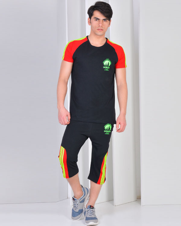 تی شرت و شلوارک مردانه طرح adidas مدل 246