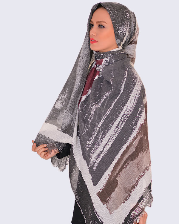 شال نخی آبرنگی مدل 9610