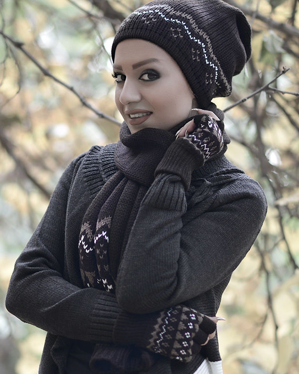 شال و کلاه و دستکش Tartan مدل 360