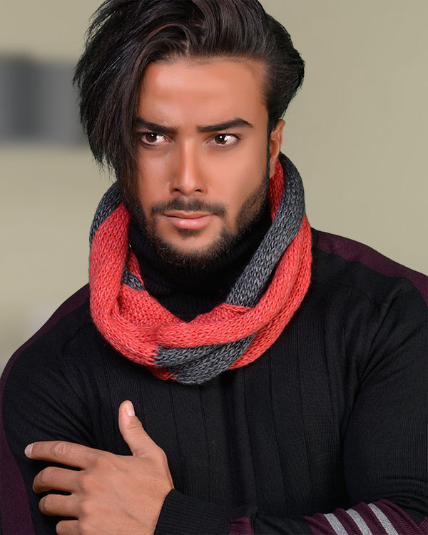 شال بافت گرد گردنی مدل 1123