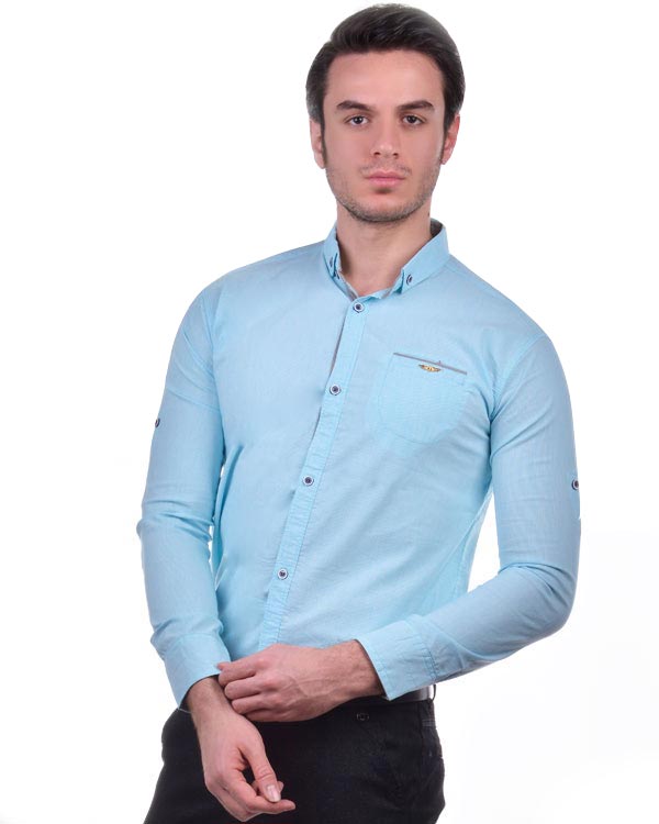 پیراهن مردانه نخی مدل 0227