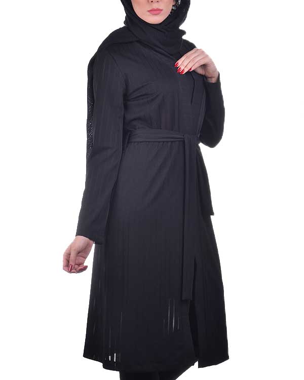 مانتو بلند راه راه کد 74