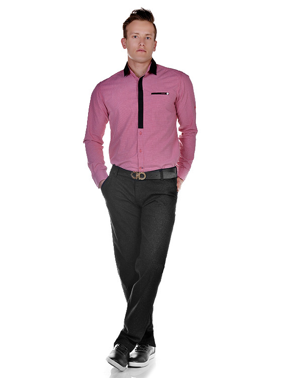پیراهن مردانه نخی B&L مدل 506