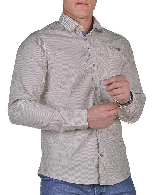 پیراهن مردانه کتان B&L مدل 553