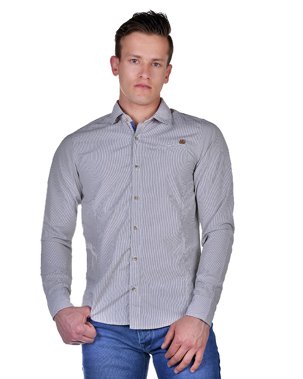 پیراهن مردانه کتان B&L مدل 553
