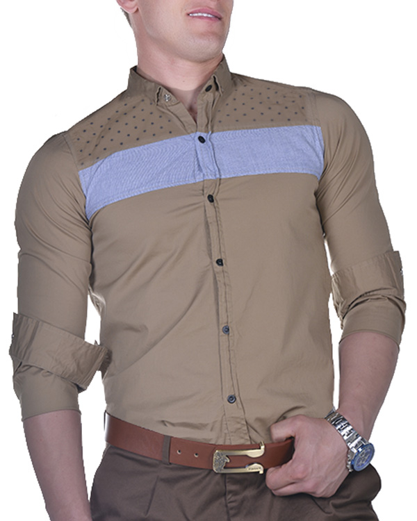 پیراهن مردانه نخی B&L مدل 552