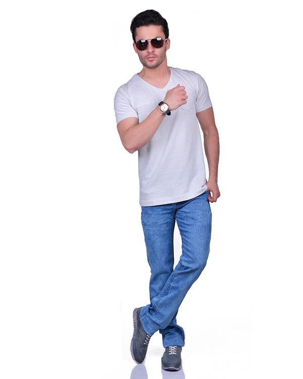 تی شرت مردانه نخی B&L مدل 2555